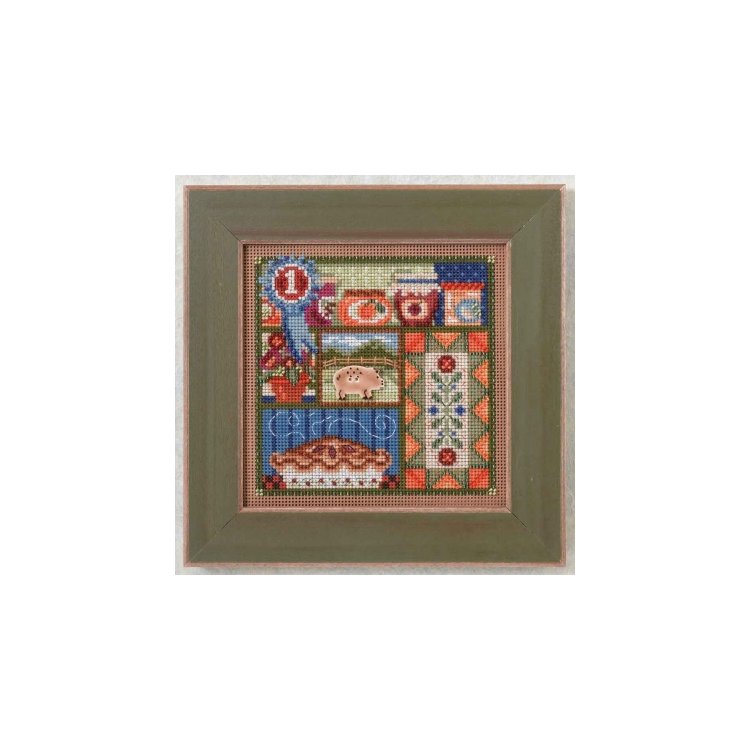 MH144201 Деревенская ярмарка. Набор для вышивки в смешанной технике Mill Hill - 1