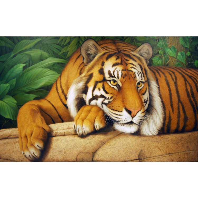 dm-289 Мудрый тигр. Набор для изготовления картины стразами - 1
