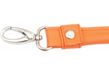  10890 Ручки для сумок (искусственная кожа) с карабином Orange KnitPro