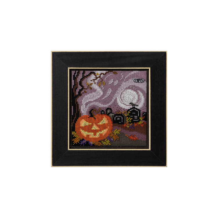 MH142424 Кладовище з привидами. Набір для вишивки в змішаній техниці Mill Hill - 1