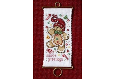 вишивка гладдю MH126304 Імбирний пряник. Набір для вишивки в змішаній техниці Mill Hill