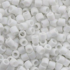 DBL-351 Бісер Miyuki Delica Beads 8/0 (матовий білий) - 1