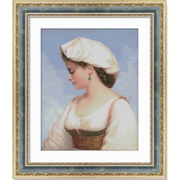 Л-005 Італійська дівчина. Набір для вишивки хрестиком LadyDi - 1 Л-005 Італійська дівчина. Набір для вишивки хрестиком LadyDi - 1