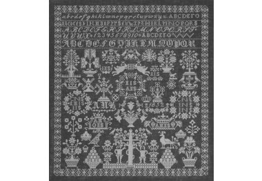  39-7339 Grey namecloth. Набор для вышивания крестом PERMIN