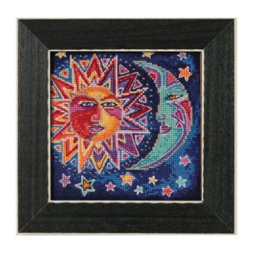 LB141813 Сонце і Місяць. Набір для вишивки в змішаній техніці Mill Hill - 1