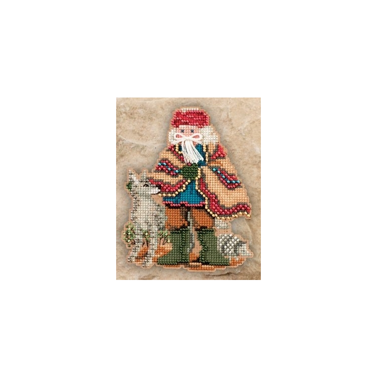 MH201303 Санта Меси. Набір для вишивки в змішаній техниці Mill Hill - 1