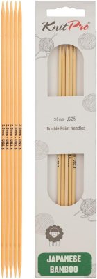 22105 Спицы носочные Bamboo KnitPro, 15 см, 3.00 мм - 1 22105 Спицы носочные Bamboo KnitPro, 15 см, 3.00 мм - 1