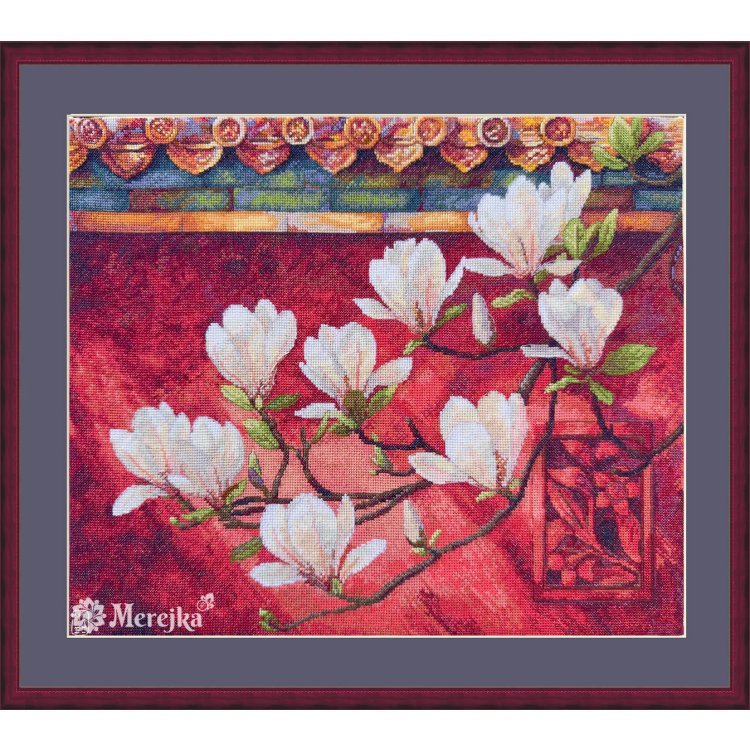 K-292 Магнолія. Набір для вишивки хрестом Мережка - 1 K-292 Магнолія. Набір для вишивки хрестом Мережка - 1