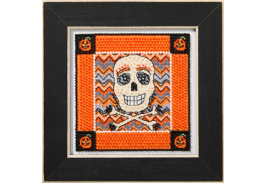 вышивка гладью DM302512 Череп. Набор для вышивки в смешанной технике Mill Hill