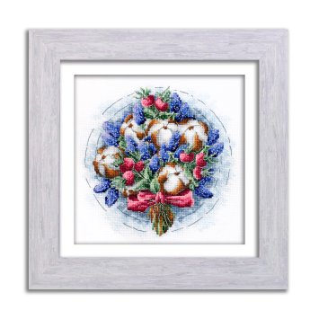 N080 Букет зимнего настроения. Набор для вышивки крестом Кольорова - 1