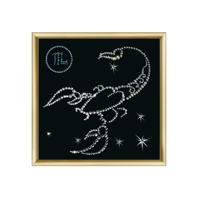 КС-005 Знак зодиака Скорпион Набор картина стразами - 1