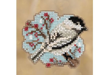 вышивка гладью MH181831 Маленькая синичка. Набор для вышивки в смешанной технике Mill Hill вышивка гладью MH181831 Маленькая синичка. Набор для вышивки в смешанной технике Mill Hill