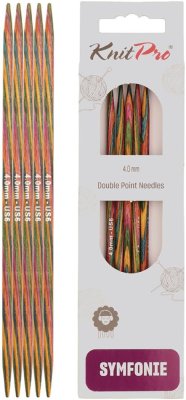 20133 Спицы носочные Symfonie Wood KnitPro, 10 см, 4.00 мм - 1