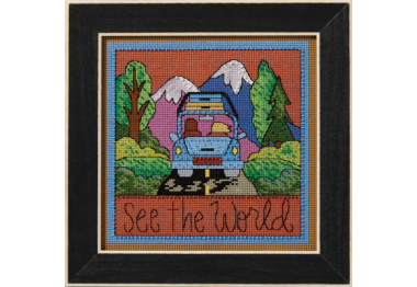 вышивка гладью ST152412 Увидеть мир. Набор для вышивки в смешанной технике Mill Hill