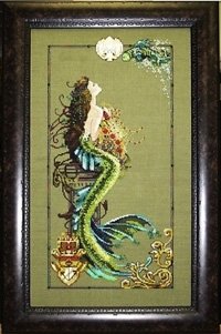 MD95 Mermaid Of Atlantis // Русалка Атлантиди. Схема для вишивки хрестиком на папері Mirabilia Designs - 1