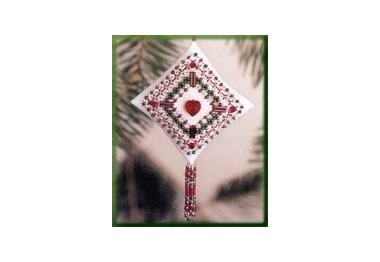 вышивка гладью MHTD23 Сливовая филигрань. Набор для вышивки в смешанной технике Mill Hill