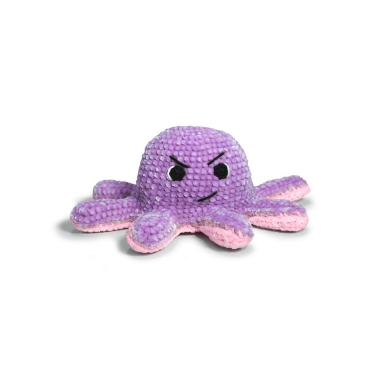 3 AMIGURUMI KIT - REVERSIBLE OCTOPUS Lavender &amp; Sweetness. Набір для в'язання іграшки - 4