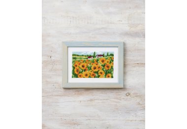  13-1326 Поле подсолнечников (Sunflowerfield. Набор для вышивания крестом PERMIN