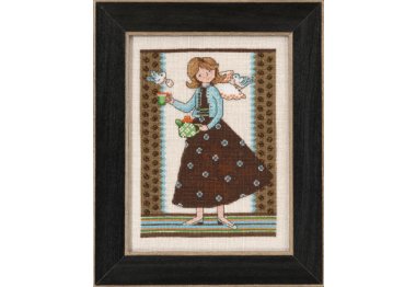 вишивка гладдю DM302103 Чай для двох. Набір для вишивки в змішаній техниці Mill Hill