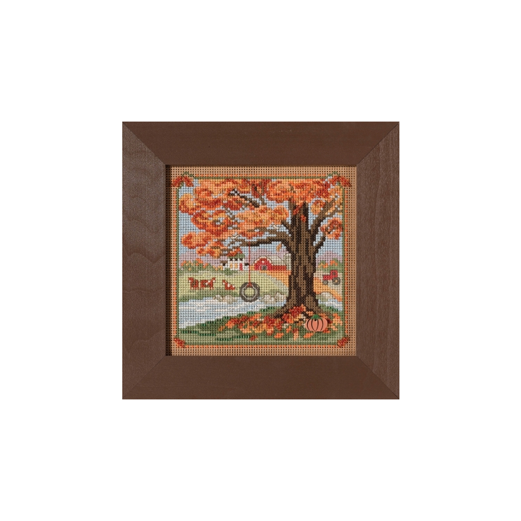 MH142126 Осенние качели. Набор для вышивки в смешанной технике Mill Hill - 1