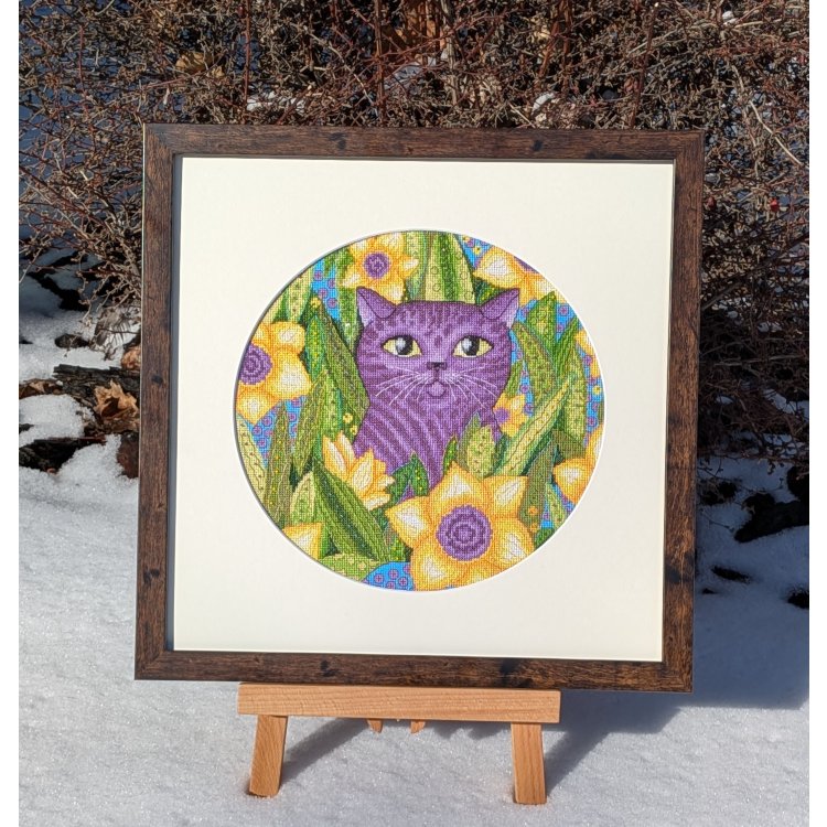 Набір для вишивання хрестом Котоманія. Смугастик Ksenya project 10-001 - 7 Набір для вишивання хрестом Котоманія. Смугастик Ksenya project 10-001 - 7