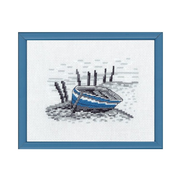 13-9116 Лодка (Boat. Набір для вишивання хрестом PERMIN - 1