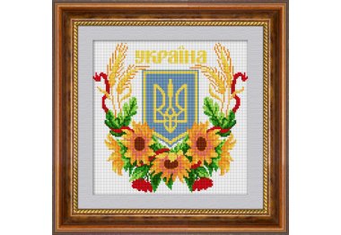 алмазная вышивка 30085 Герб Украины 2. Набор для рисования камнями
