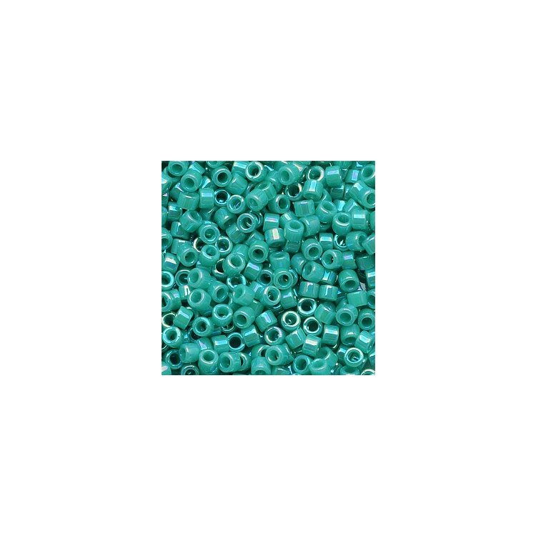DB-166 Бісер Miyuki Delica Beads 11/0 (райдужний бірюзовий) - 1