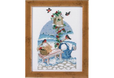  92-5308 Скворечник (Nest box. Набор для вышивания крестом PERMIN