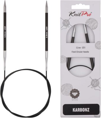 41150 Спиці кругові Karbonz KnitPro 40 см 5.00 мм - 1 41150 Спиці кругові Karbonz KnitPro 40 см 5.00 мм - 1