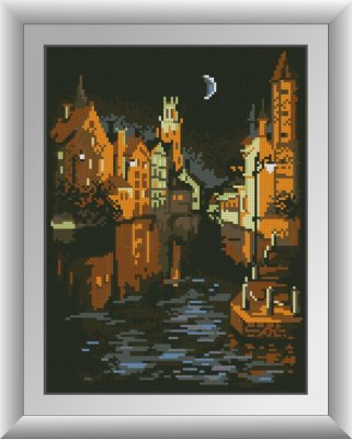 30773 Венеция в ночи. Набор для рисования камнями Dreamart - 1