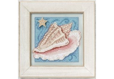 вишивка гладдю MH140102 Мушля. Набір для вишивки в змішаній техніці Mill Hill