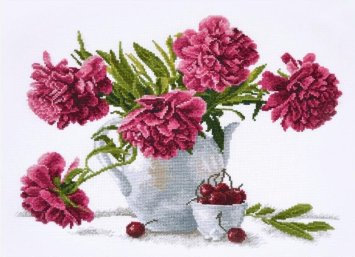 8367 Букет пионов. Набор для вышивки крестом Classic Design - 1 8367 Букет пионов. Набор для вышивки крестом Classic Design - 1