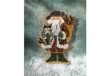 вишивка гладдю MH207302 Санта. Набір для вишивки в змішаній техниці Mill Hill