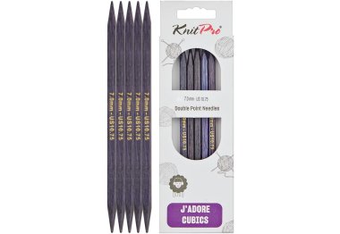 спицы для вязания 19029 Спицы носочные 7,00 мм J'adore Cubics KnitPro 20 см