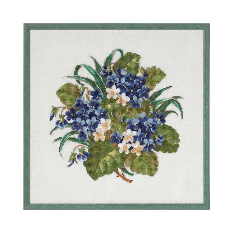 70-9583 Фіалки (Violets. Набір для вишивання хрестом PERMIN - 1
