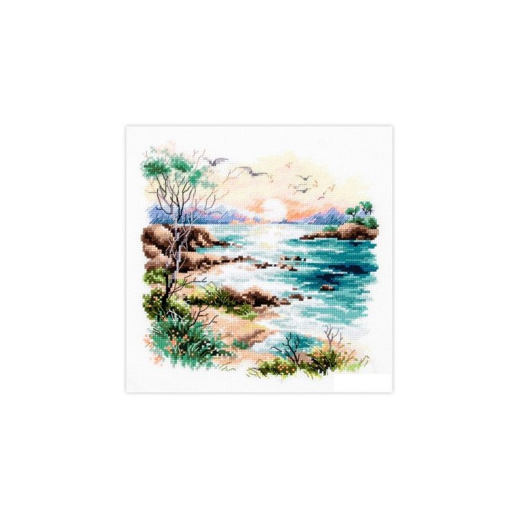 70-16 Закат над морем. Набор для вышивки крестом Magic Needle - 1 70-16 Закат над морем. Набор для вышивки крестом Magic Needle - 1