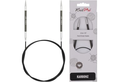 спицы для вязания 41210 Спицы круговые Karbonz KnitPro 100 см 4.50 мм
