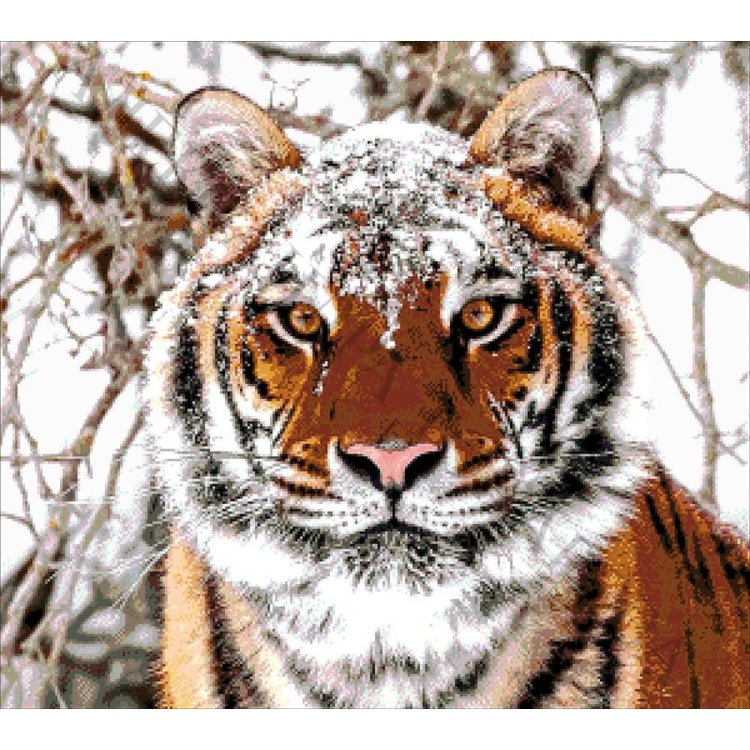 41-2695-НС Сибірський тигр. Набір для вишивання бісером ТМ Токарєва А. - 1