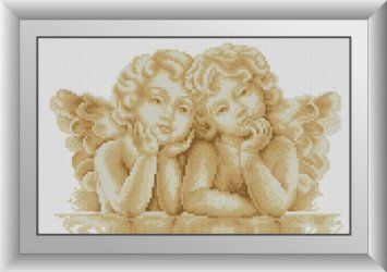 30590 Два ангелочка. Набор для рисования камнями - 1