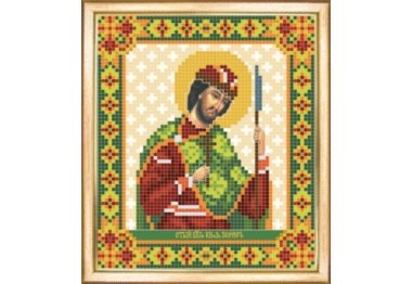  СБИ-087 Именная икона святой благоверный князь Борис. Схема для вышивания бисером
