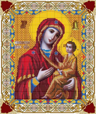 НВ-277/3 Тихвинська ікона Божої Матері. Схема для вишивки бісером - 1