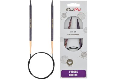 спицы для вязания 19099 Спицы круговые J'adore Cubics KnitPro 100 см, 6.00мм