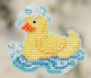 MH182102 Резиновый утенок. Набор для вышивки в смешанной технике Mill Hill - 1