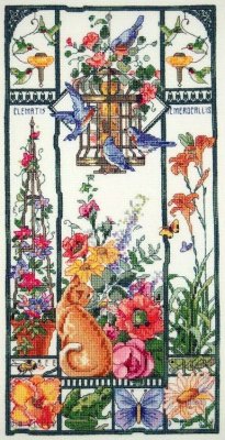 4596 Кошки в саду.Лето. Набор для вышивки крестом Classic Design - 1 4596 Кошки в саду.Лето. Набор для вышивки крестом Classic Design - 1