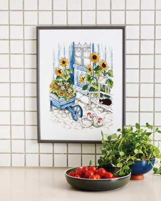 92-1410 Курочки (Chickens. Набор для вышивания крестом PERMIN - 1