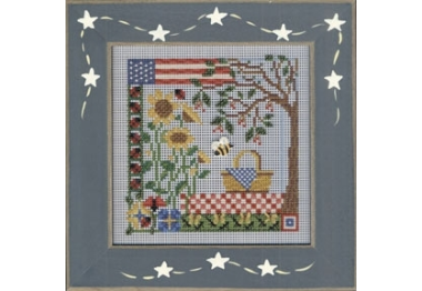 вышивка гладью MHCB231 Летний пикник. Набор для вышивки в смешанной технике Mill Hill