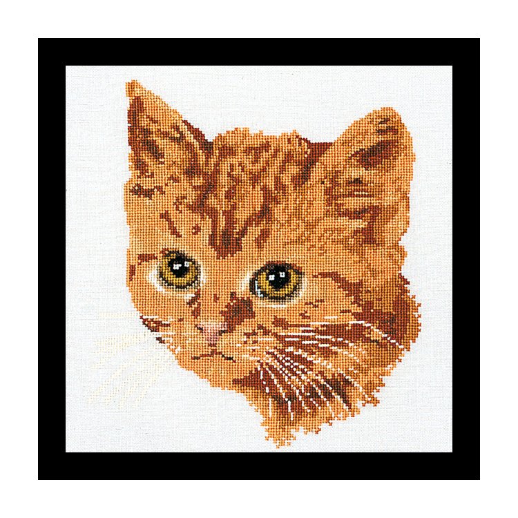 931 Red Cat Linen. Набор для вышивки крестом Thea Gouverneur - 1