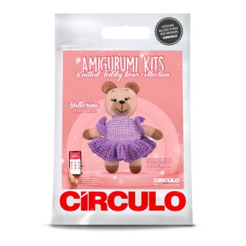 2 AMIGURUMI KIT - KNITTED TEDDY BEAR Ballerina. Набір для в'язання іграшки - 1