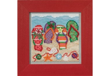 вишивка гладдю MH141735 Святкові в'єтнамки. Набір для вишивки в змішаній техніці Mill Hill